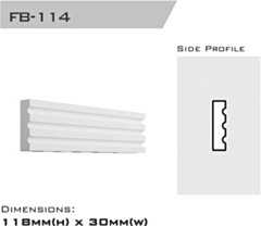 32400114 | Flatband Lined 120x30x2400mm