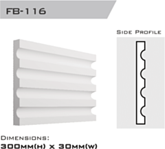 6430116 | Flatband Lined 300x30x2000mm