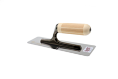 21094 | Marmorino Tools Dual X-Trowel W/Wood Handle 240 x 100 x 0.6