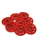 9359064007106 | BS Red Nylon Washers/Buttons  48 mm 500 pcs