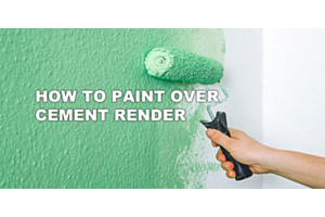 How to paint over cement render