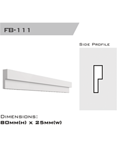 FB-111 | Flatband Step 80x25x2400mm