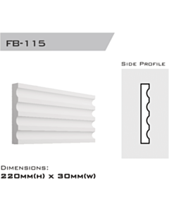 FB-115 | Flatband Lined 220x30x2400mm