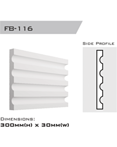 FB-116 | Flatband Lined 300x30x2000mm