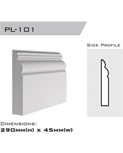 PL-101 | Plinth 290x45x2400mm