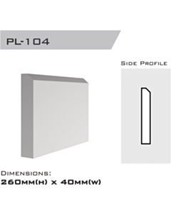 PL-104 | Plinth 260x40x2400mm