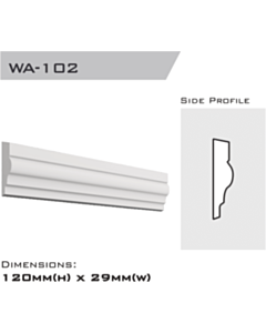 WA-102 | Window architrave 120x29x2400mm
