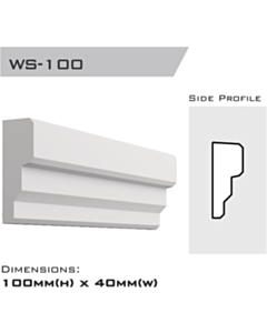 WS-100 | Window Sill 100x40x2400mm