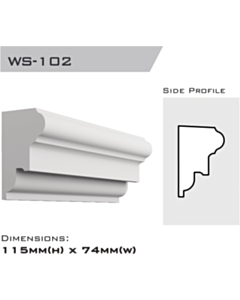 WS-102 | Window Sill 115x75x2400mm