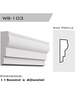WS-103 | Window Sill 115x40x2400mm