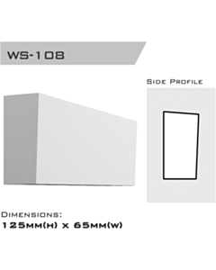 WS-108 | Window Sill 125x65x2400mm