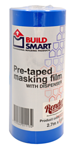 9359064011134 | Buildsmart Pre-Taped Cloth Window Masking Film with Dispenser 2700mm x 15m