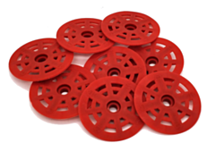 9359064007106 | BS Red Nylon Washers/Buttons  48 mm 500 pcs