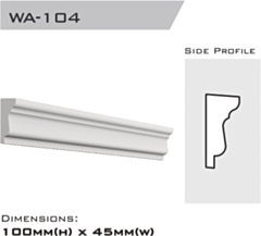 10443432 | Window architrave 100x45x2400mm (Special Order)