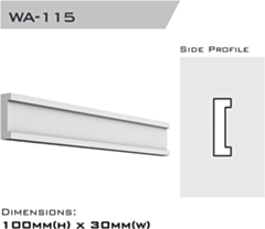 115456348 | Window architrave 100x30x2400mm (Special Order)