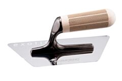 26096 | Marmorino Tools Dual X-Trowel Trap W/Wood Handle 280 x 120 x 0.6