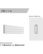 FB-114 | Flatband Lined 118x30x2400mm